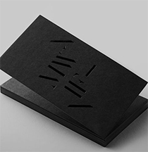 廈門(mén)名片印刷_黑卡紙名片燙珠光金極簡(jiǎn)潔名片設(shè)